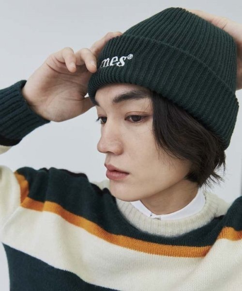 AMESWORLDWIDE（アメスワールドワイド）の「A'GEM/9 × .kom 『AMESWORLDWIDE/アメスワールドワイド』COLORED LOGO BEANIE/カラードロゴ ビーニー（ニットキャップ/ビーニー・レディース・ホワイト/ブルー/ブラック/ピンク/グリーン・FREE）」の15枚目の写真