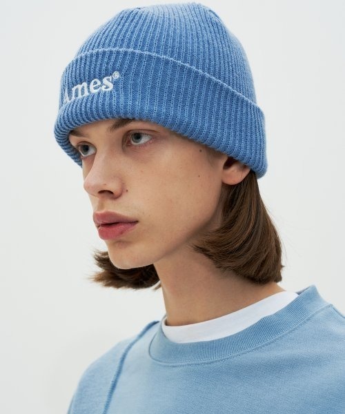 AMESWORLDWIDE（アメスワールドワイド）の「A'GEM/9 × .kom 『AMESWORLDWIDE/アメスワールドワイド』COLORED LOGO BEANIE/カラードロゴ ビーニー（ニットキャップ/ビーニー・レディース・ホワイト/ブルー/ブラック/ピンク/グリーン・FREE）」の16枚目の写真