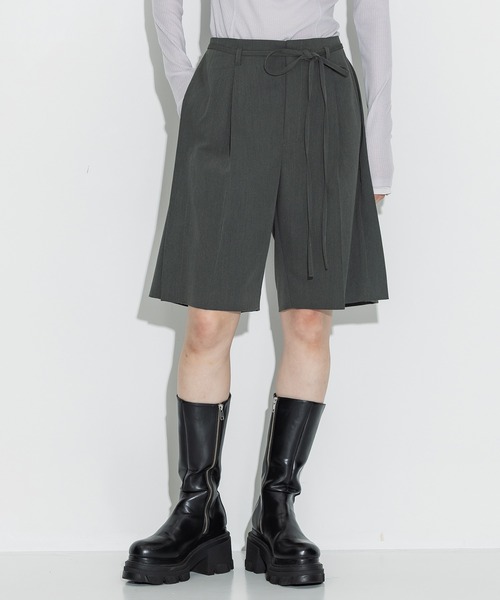専用❗️美品【STUDIOS サイド編み上げリボン タックパンツ】ステュディオス 美品✨【STUDIOS サイド編み上げリボン タックパンツ