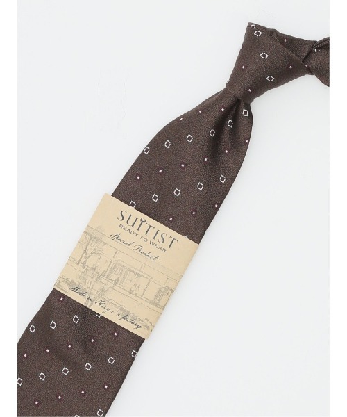スーティスト 日本製 シルク小紋柄 ネクタイ 8.0cm幅（ネクタイ）｜SUITIST（スーティスト）