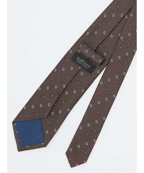 スーティスト 日本製 シルク小紋柄 ネクタイ 8.0cm幅（ネクタイ）｜SUITIST（スーティスト）