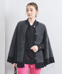 ユナイテッドアローズ　フォックスカシミヤ　オーバーカーディガン　黒 UNITED ARROWS（ユナイテッドアローズ）の「フォックス カシミヤ