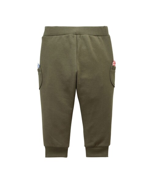 HOT BISCUITS（ホットビスケッツ）の「ポケット顔ドン リブ付きスウェットパンツ（スウェットパンツ・キッズ・カーキ・90cm/80ｃｍ/100cm/110cm）」の2枚目の写真