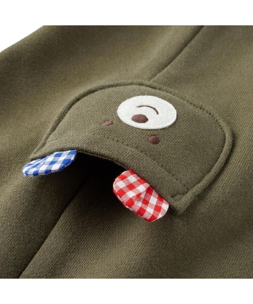 HOT BISCUITS（ホットビスケッツ）の「ポケット顔ドン リブ付きスウェットパンツ（スウェットパンツ・キッズ・カーキ・90cm/80ｃｍ/100cm/110cm）」の6枚目の写真