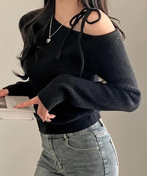 FOREVER 21 - インポートワンショルダーニット ワンショルダーニット（ニット/セーター）｜Vipoa（ヴィポア）の