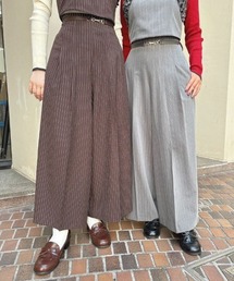 F i.n.t | 【セットアップ対応/2サイズ展開】ビットベルト付きレジメストライプパンツ/F&A/fint(その他パンツ)