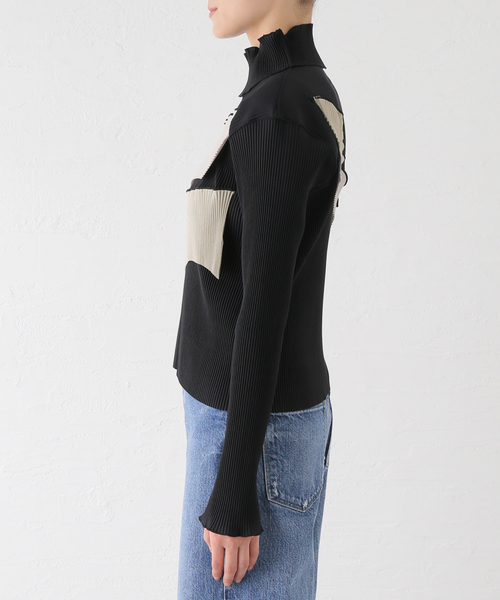 JOINT WORKS(ジョイントワークス)の「todo kotohayokozawa WAVE L/S TOP HIGH NECK TYPE TD24ATP04(Tシャツ/カットソー・レディース・グレー/カーキ/ブラック・FREE)」の19枚目の写真