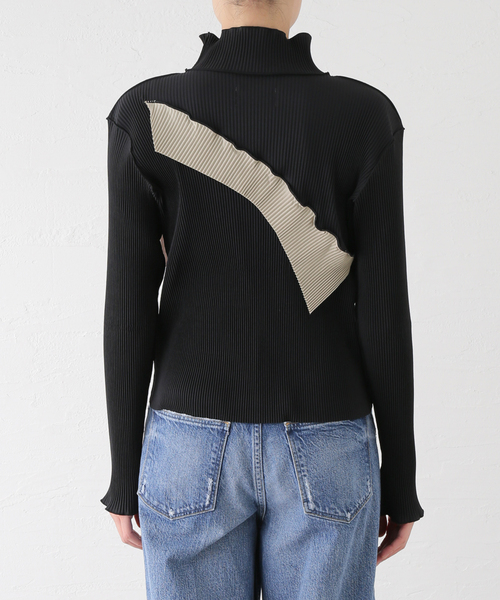 JOINT WORKS(ジョイントワークス)の「todo kotohayokozawa WAVE L/S TOP HIGH NECK TYPE TD24ATP04(Tシャツ/カットソー・レディース・グレー/カーキ/ブラック・FREE)」の20枚目の写真