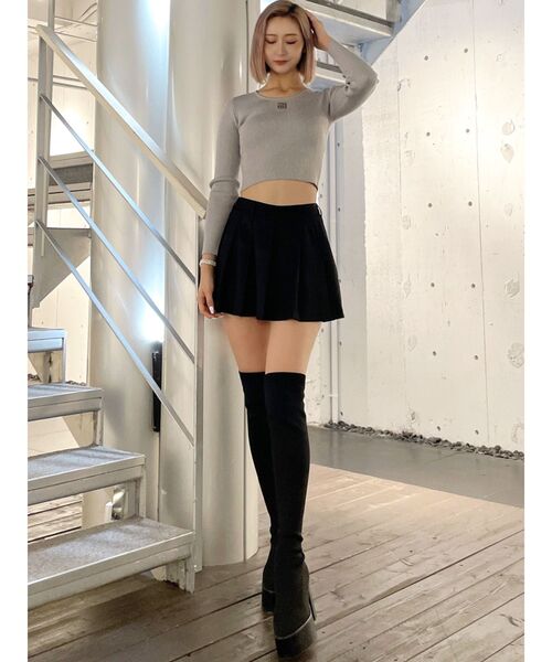 GYDA(ジェイダ)の「GYGYプレートニットトップス(ニット/セーター・レディース・シルバー/オフホワイト/その他1/ブラック・FREE)」の10枚目の写真