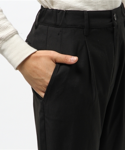 Lui's（ルイス）の「Lui's(ルイス) 裾ZIPタックウールパンツ