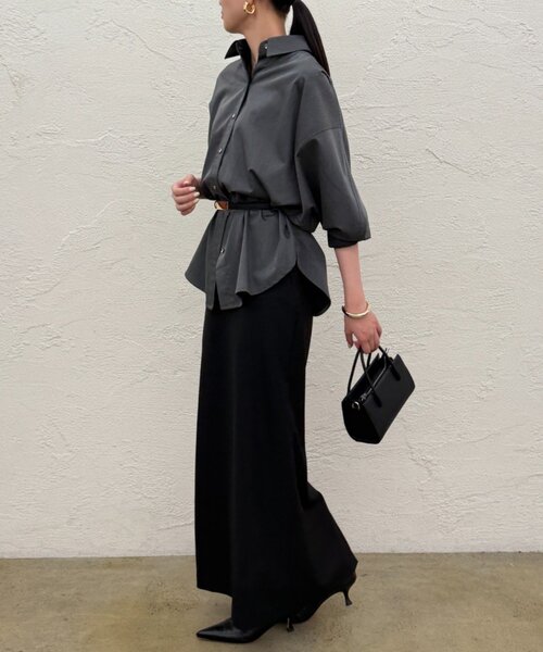 みーちゃんです(*^^*)Loungedress　サテンBIGシャツ サテンBIGシャツ（シャツ/ブラウス）｜LOUNGEDRESS（ラウンジ