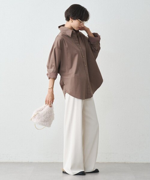 サテンBIGシャツ（シャツ/ブラウス）｜LOUNGEDRESS（ラウンジドレス