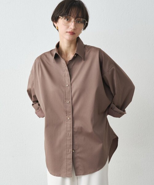 極美品　LOUNGEDRESS サテンBIGシャツ サテンBIGシャツ（シャツ/ブラウス）｜LOUNGEDRESS（ラウンジドレス