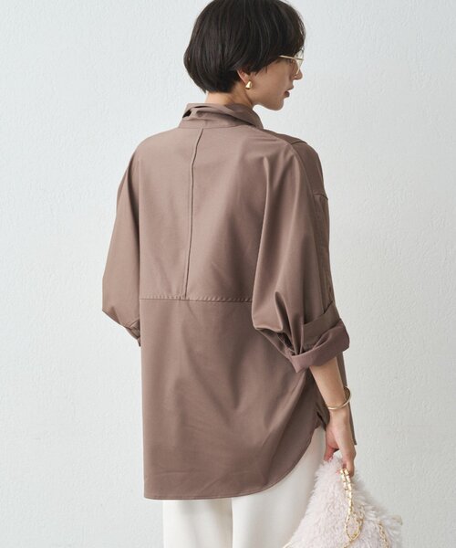 セール】サテンBIGシャツ（シャツ/ブラウス）｜LOUNGEDRESS（ラウンジ