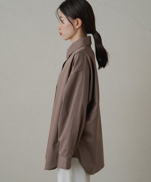 サテンBIGシャツ（シャツ/ブラウス）｜LOUNGEDRESS（ラウンジ
