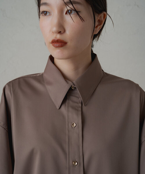 みーちゃんです(*^^*)Loungedress　サテンBIGシャツ サテンBIGシャツ（シャツ/ブラウス）｜LOUNGEDRESS（ラウンジ