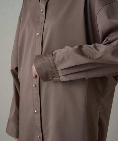 サテンBIGシャツ（シャツ/ブラウス）｜LOUNGEDRESS（ラウンジ