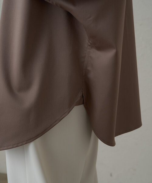 サテンBIGシャツ サテンBIGシャツ（シャツ/ブラウス）｜LOUNGEDRESS（ラウンジ