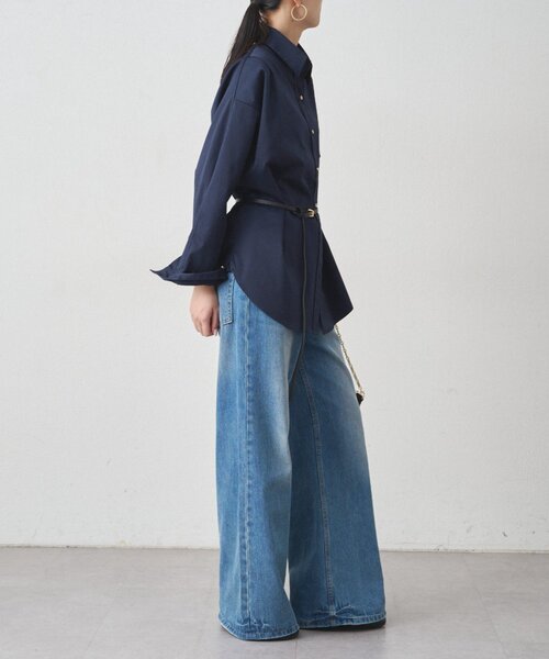 サテンBIGシャツ（シャツ/ブラウス）｜LOUNGEDRESS（ラウンジ