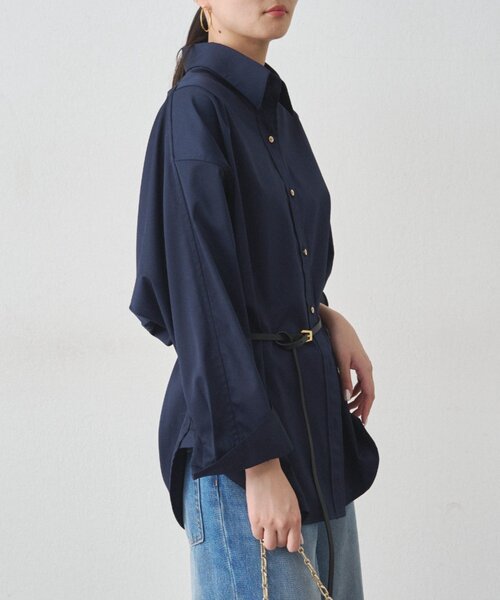 サテンBIGシャツ（シャツ/ブラウス）｜LOUNGEDRESS（ラウンジ