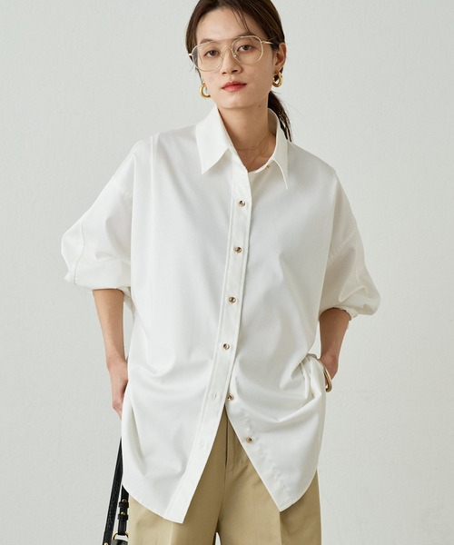 みーちゃんです(*^^*)Loungedress　サテンBIGシャツ サテンBIGシャツ（シャツ/ブラウス）｜LOUNGEDRESS（ラウンジ