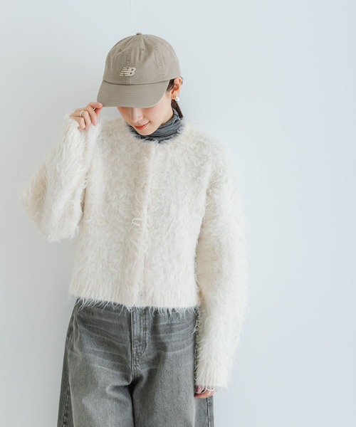 NEW BALANCE(ニューバランス)の「NEW BALANCE カーブドブリムNBキャップ(キャップ・レディース・ホワイト/ピンク/ベージュ・FREE)」の8枚目の写真