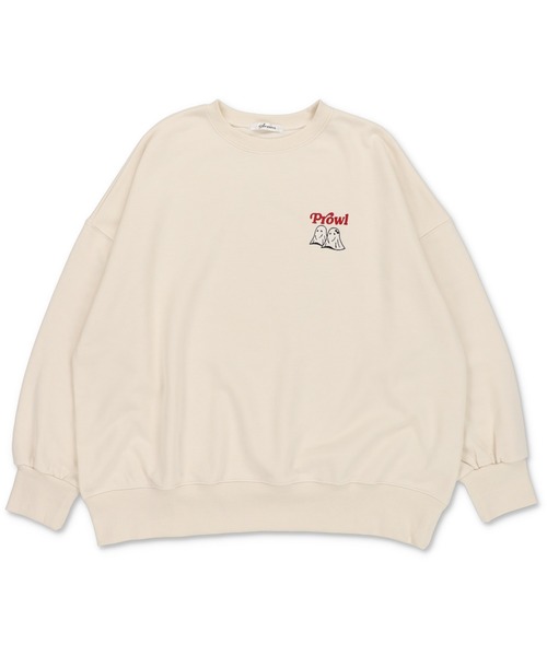 SPINNS（スピンズ）の「オバケカップルデザインビッグスウェット（スウェット・レディース・スミクロ/杢グレー/キナリ/オレンジ/バーガンディー・ONESIZE）」の22枚目の写真