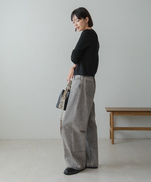 Bou Jeloud(ブージュルード)の「ソフトタッチキーネックカーデ(カーディガン/ボレロ・レディース・ブラック/ベージュ/グレー/レッド・FREE)」の15枚目の写真