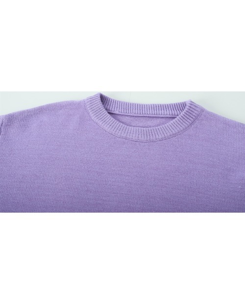 Miniministore(ミニミニストア)の「ニットセーター リブニット 秋冬 長袖(ニット/セーター・レディース・ブラック/アイボリー/ベージュ/オレンジ/パープル・FREE)」の15枚目の写真