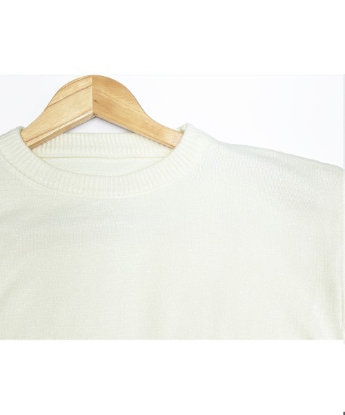 Miniministore(ミニミニストア)の「ニットセーター リブニット 秋冬 長袖(ニット/セーター・レディース・ブラック/アイボリー/ベージュ/オレンジ/パープル・FREE)」の18枚目の写真