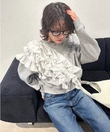 LILY BROWN | ボリュームフリルスウェット(Tシャツ/カットソー)