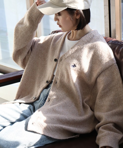 BEVERLY HILLS POLO CLUB(ビバリーヒルズポロクラブ)の「【BEVERLY HILLS POLO CLUB/ビバリーヒルズポロクラブ】モヘアタッチ ニットカーディガン(カーディガン/ボレロ・メンズ・ブルー/オレンジ系その他/ブラック/グレー系その他/ピンク系その他/パープル系その他/グリーン/ピンク/ベージュ系その他/ベージュ/オレンジ/グリーン系その他/ブルー系その他・M/L/LL)」の4枚目の写真