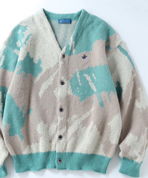 BEVERLY HILLS POLO CLUB(ビバリーヒルズポロクラブ)の「【BEVERLY HILLS POLO CLUB/ビバリーヒルズポロクラブ】モヘアタッチ ニットカーディガン(カーディガン/ボレロ・メンズ・ブルー/オレンジ系その他/ブラック/グレー系その他/ピンク系その他/パープル系その他/グリーン/ピンク/ベージュ系その他/ベージュ/オレンジ/グリーン系その他/ブルー系その他・M/L/LL)」の7枚目の写真