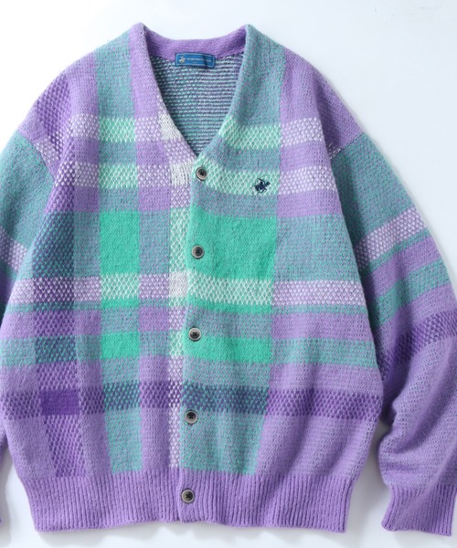 BEVERLY HILLS POLO CLUB(ビバリーヒルズポロクラブ)の「【BEVERLY HILLS POLO CLUB/ビバリーヒルズポロクラブ】モヘアタッチ ニットカーディガン(カーディガン/ボレロ・メンズ・ブルー/オレンジ系その他/ブラック/グレー系その他/ピンク系その他/パープル系その他/グリーン/ピンク/ベージュ系その他/ベージュ/オレンジ/グリーン系その他/ブルー系その他・M/L/LL)」の9枚目の写真