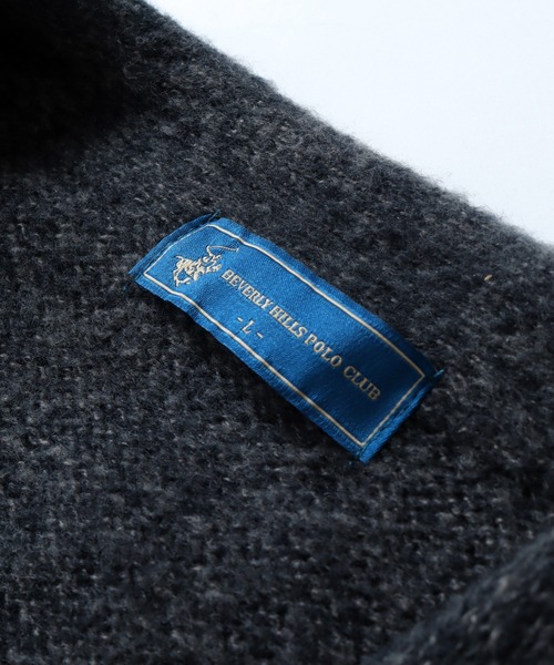 BEVERLY HILLS POLO CLUB(ビバリーヒルズポロクラブ)の「【BEVERLY HILLS POLO CLUB/ビバリーヒルズポロクラブ】モヘアタッチ ニットカーディガン(カーディガン/ボレロ・メンズ・ブルー/オレンジ系その他/ブラック/グレー系その他/ピンク系その他/パープル系その他/グリーン/ピンク/ベージュ系その他/ベージュ/オレンジ/グリーン系その他/ブルー系その他・M/L/LL)」の21枚目の写真