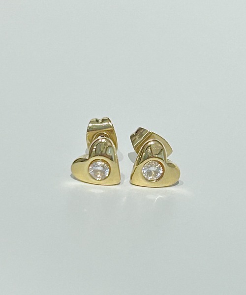 ciite' surgical stainless(シーテサージカルステンレス)の「【 金属アレルギー対応 】 ハートフルピアス サージカルステンレス (ピアス(両耳用)・レディース・シルバー/ゴールド・FREE)」の3枚目の写真
