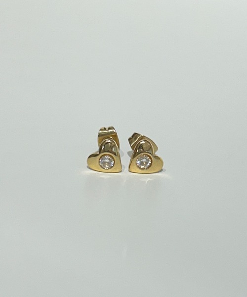 ciite' surgical stainless(シーテサージカルステンレス)の「【 金属アレルギー対応 】 ハートフルピアス サージカルステンレス (ピアス(両耳用)・レディース・シルバー/ゴールド・FREE)」の4枚目の写真