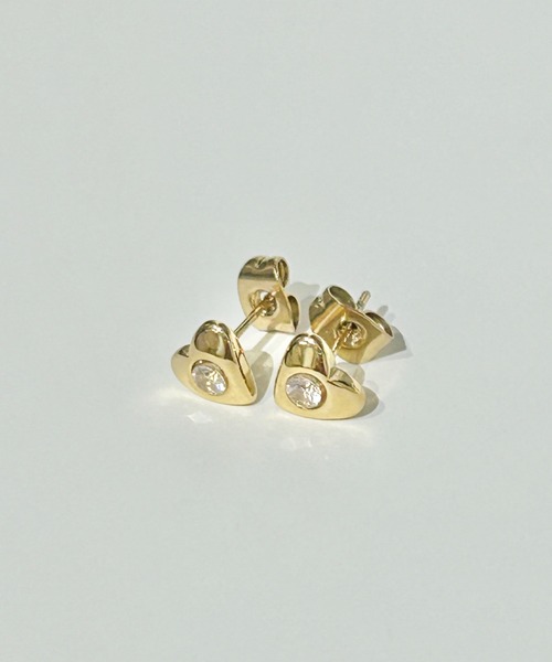 ciite' surgical stainless(シーテサージカルステンレス)の「【 金属アレルギー対応 】 ハートフルピアス サージカルステンレス (ピアス(両耳用)・レディース・シルバー/ゴールド・FREE)」の5枚目の写真