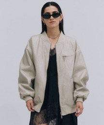 JOSE MOON | FAUX LEATHER BLOUSON/フォーレザーブルゾン(ブルゾン)