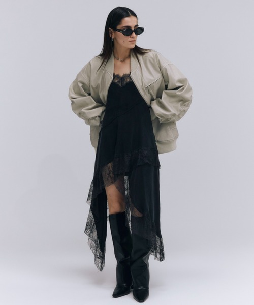 JOSE MOON（ジョゼムーン）の「FAUX LEATHER BLOUSON/フォーレザーブルゾン（ブルゾン・レディース・アイボリー/ブラック・FREE）」の13枚目の写真