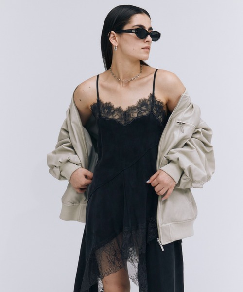 JOSE MOON（ジョゼムーン）の「FAUX LEATHER BLOUSON/フォーレザーブルゾン（ブルゾン・レディース・アイボリー/ブラック・FREE）」の11枚目の写真