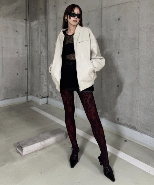 FAUX LEATHER BLOUSON/フォーレザーブルゾン（ブルゾン）｜JOSE MOON