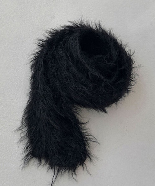 ARCHIVER(アーカイバ)の「【Bz】スキニーロングニットスカーフ/ロングタイ/細マフラー(MA)(マフラー・レディース・ブラック/ブルー/ブラウン/ホワイト・FREE)」の21枚目の写真