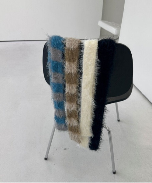 ARCHIVER(アーカイバ)の「【Bz】スキニーロングニットスカーフ/ロングタイ/細マフラー(MA)(マフラー・レディース・ブラック/ブルー/ブラウン/ホワイト・FREE)」の22枚目の写真