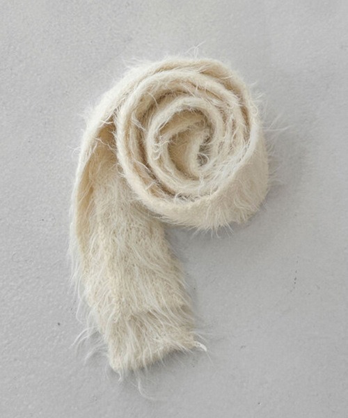 ARCHIVER(アーカイバ)の「【Bz】スキニーロングニットスカーフ/ロングタイ/細マフラー(MA)(マフラー・レディース・ブラック/ブルー/ブラウン/ホワイト・FREE)」の18枚目の写真