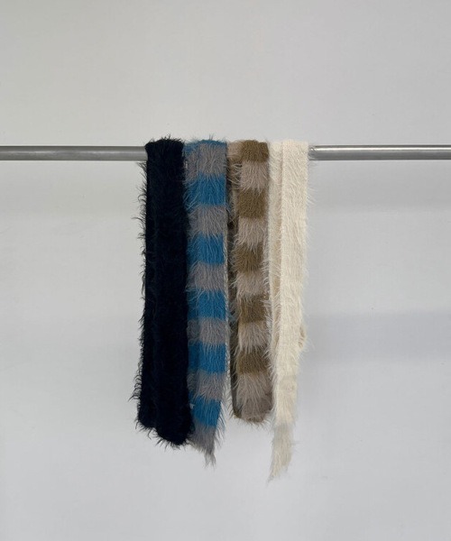 ARCHIVER(アーカイバ)の「【Bz】スキニーロングニットスカーフ/ロングタイ/細マフラー(MA)(マフラー・レディース・ブラック/ブルー/ブラウン/ホワイト・FREE)」の20枚目の写真