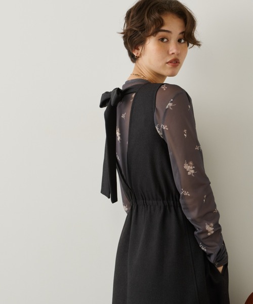 Unitage（ユニテージ）の「フレアZIPジャンスカ（ワンピース・レディース・ブラック/チャコールグレー/ブラウン/ネイビー・FREE）」の9枚目の写真