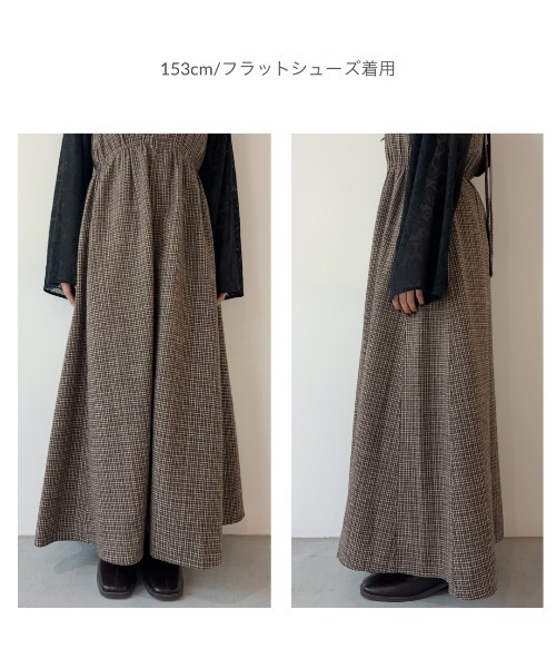 Unitage（ユニテージ）の「フレアZIPジャンスカ（ワンピース・レディース・ブラック/チャコールグレー/ブラウン/ネイビー・FREE）」の5枚目の写真