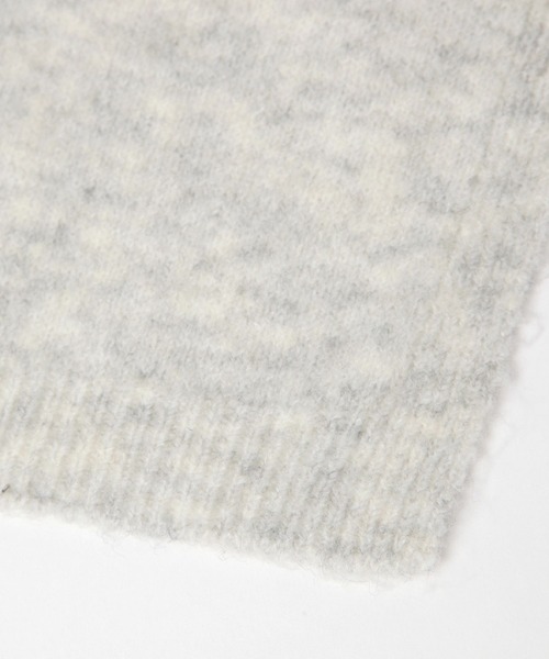 BAYFLOW（ベイフロー）の「メランジニットストール（ストール/ショール・レディース・チャコール/ライトグレー/アイボリー・FREE）」の11枚目の写真