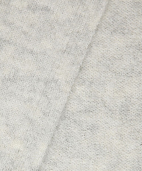 BAYFLOW（ベイフロー）の「メランジニットストール（ストール/ショール・レディース・チャコール/ライトグレー/アイボリー・FREE）」の12枚目の写真